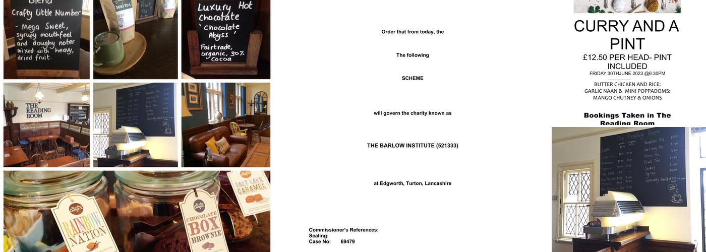 The Reading Room at The Barlow Menu