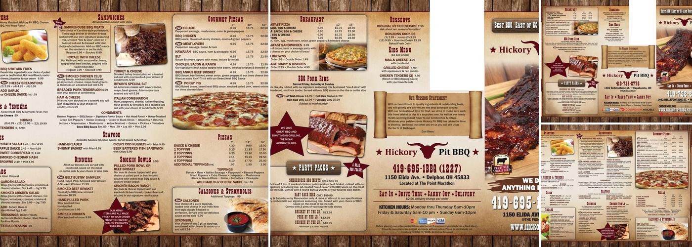 Hickory Pit BBQ Menu