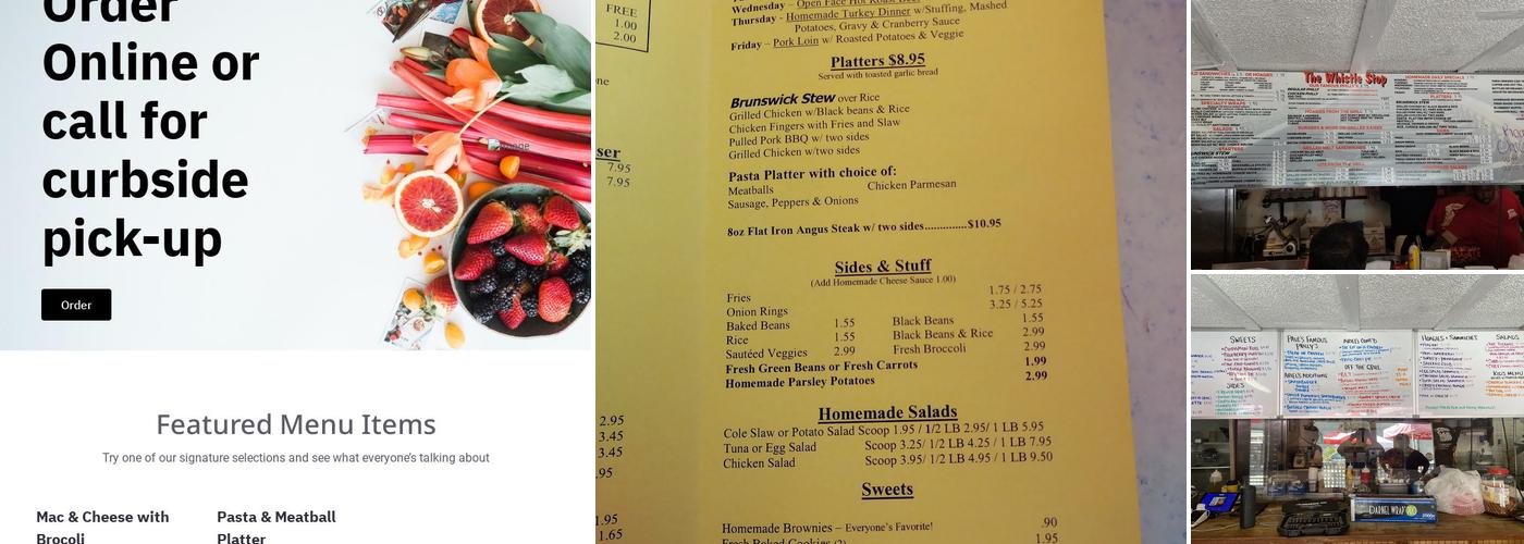 The Whistle Stop by Ariel Seafood Menu