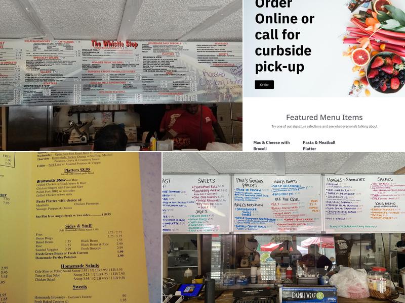 The Whistle Stop by Ariel Seafood Menu