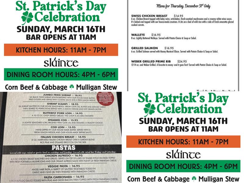 City Limits Eatery/Sports Bar Menu