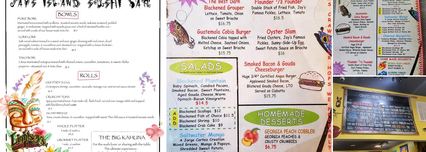 Lightsey’s Seafood Restaurant & Fish Co. Menu