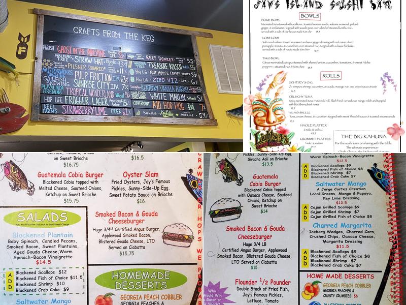 Lightsey’s Seafood Restaurant & Fish Co. Menu