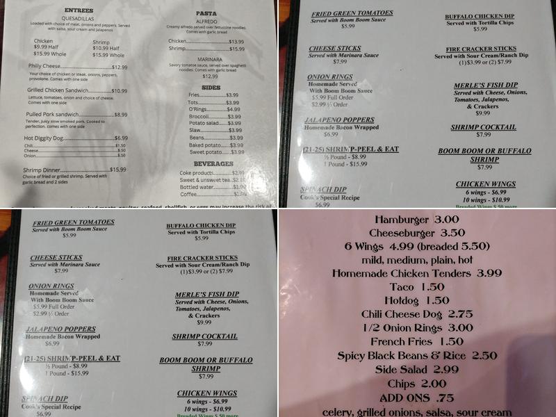 Brahma Bull Menu