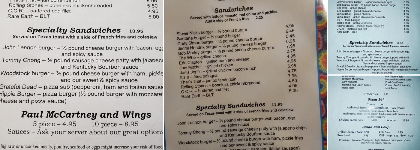 It's It Restaurant Menu