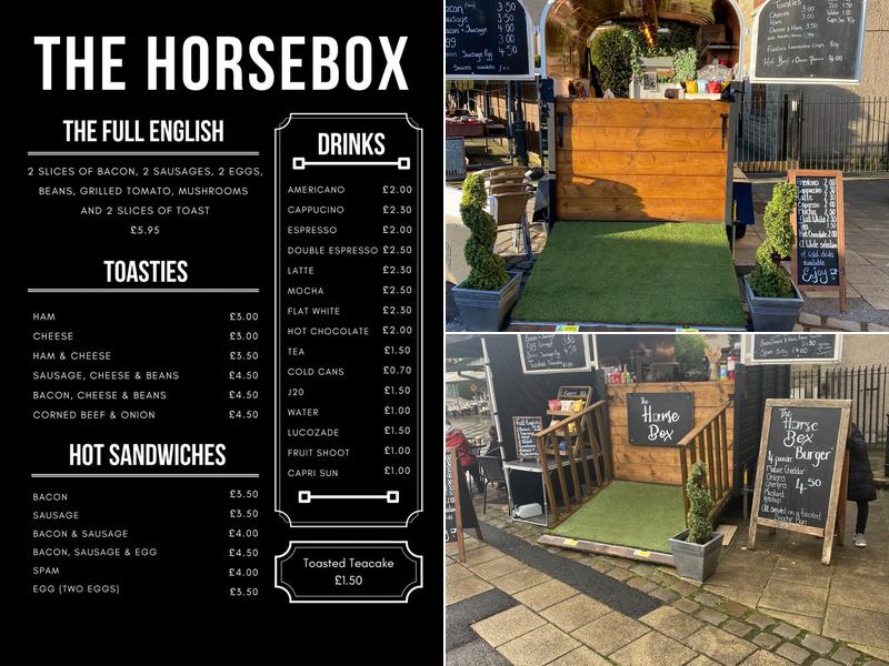 The HorseBox, Ribble valley Menu