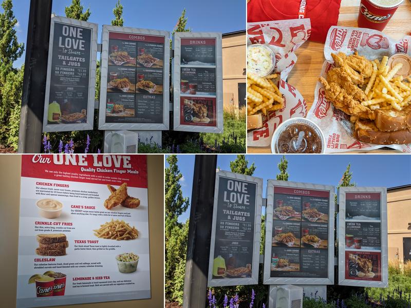Raising Cane's Chicken Fingers Menu