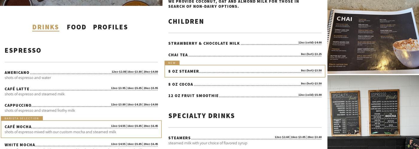 Barista's Daily Grind Menu