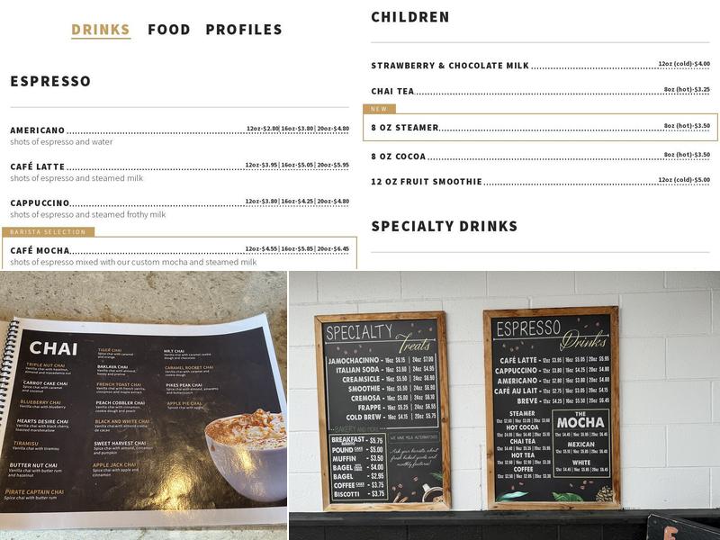 Barista's Daily Grind Menu