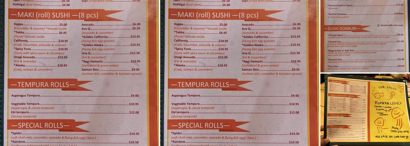 Kurata Menu