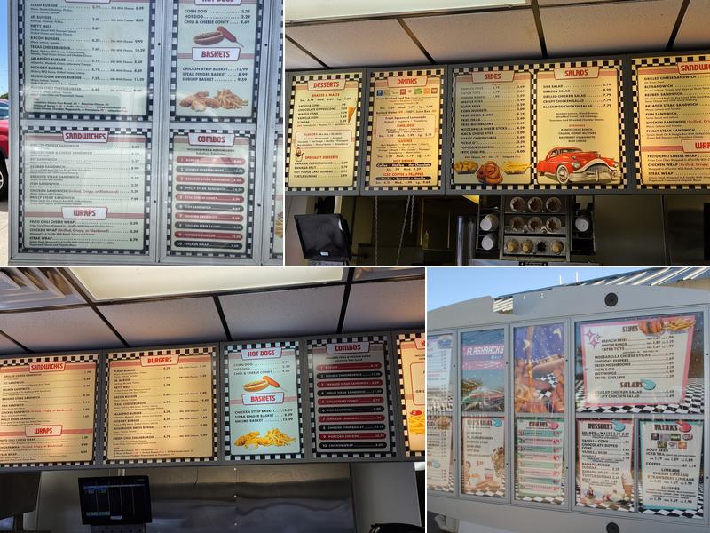Flashbacks Diner Menu