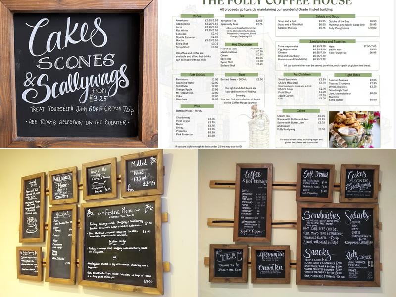 The Folly Coffee House & Licenced Cafe Menu