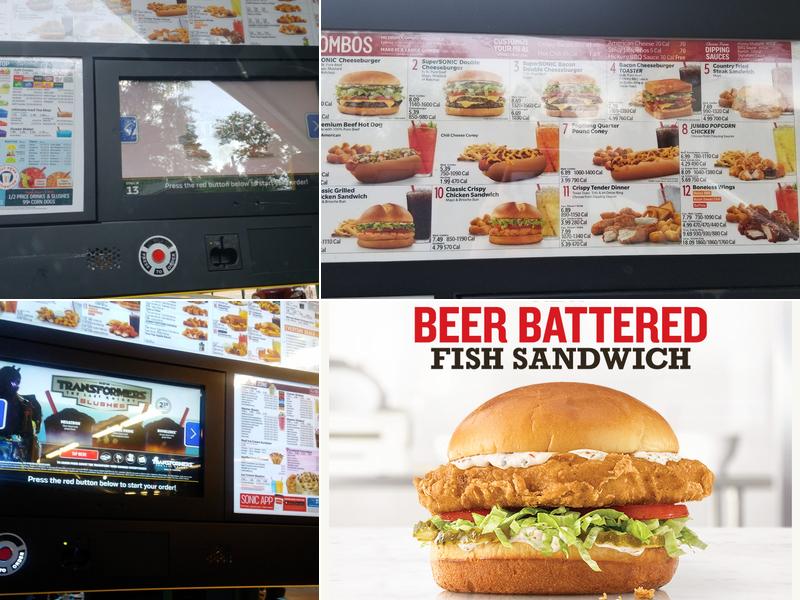 Sonic Drive-In Menu