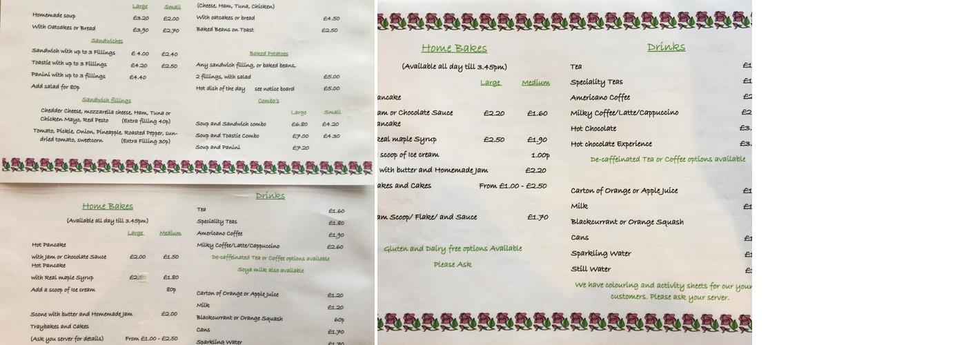 Loaves & Fishes Menu