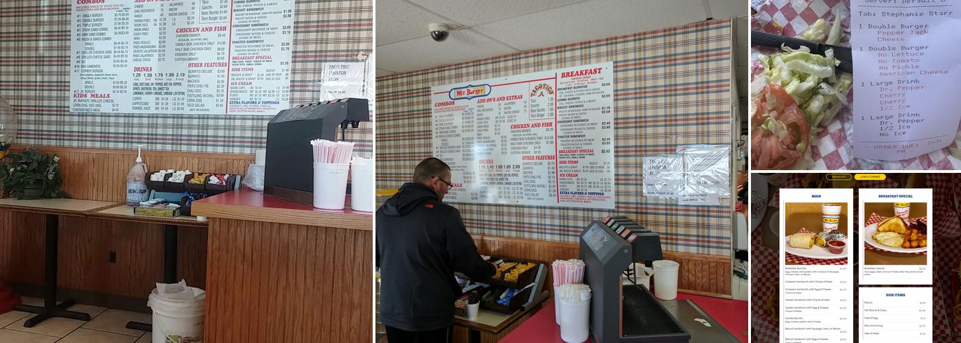 Mr. Burger Menu
