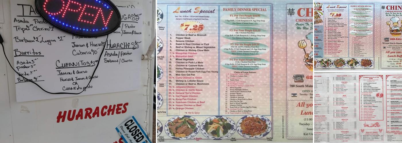 China Menu