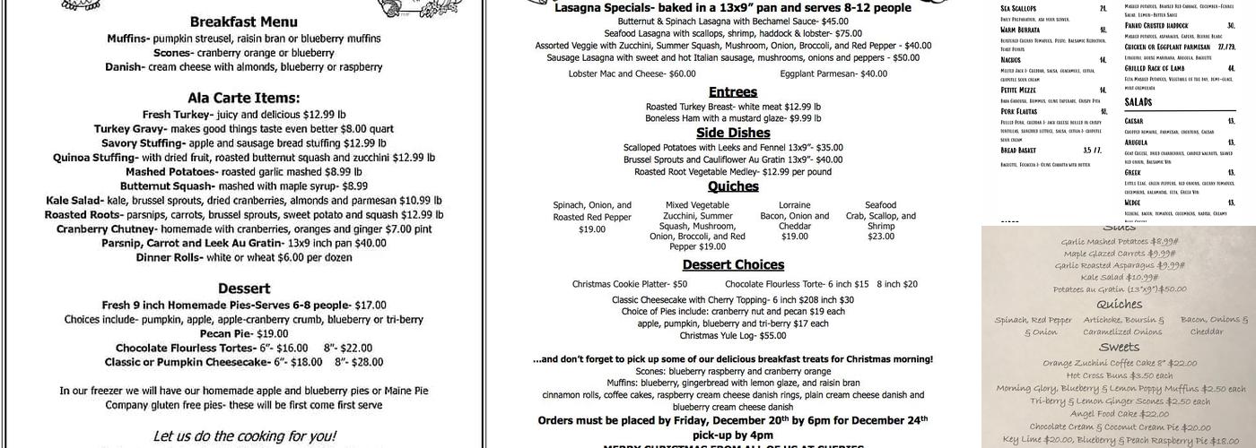 7 High Menu