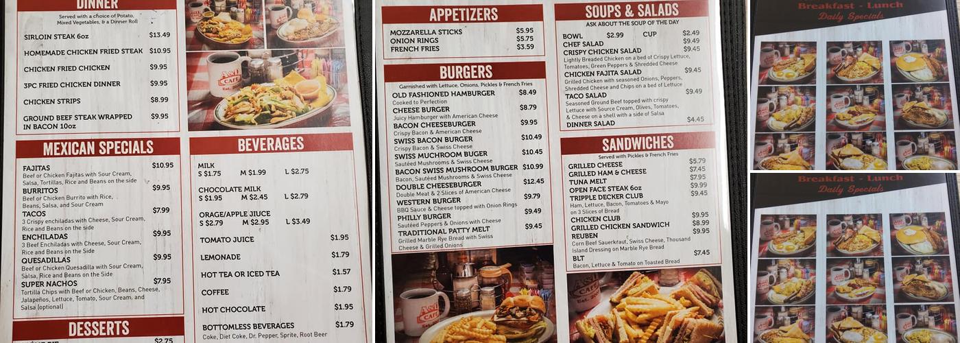 A & D Cafe Menu