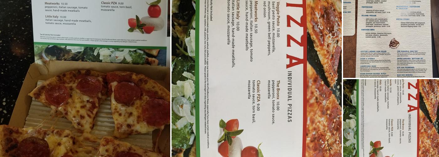 Pizza Torn Basil Menu