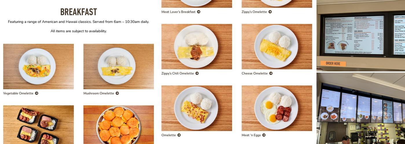 Zippy's McCully Menu