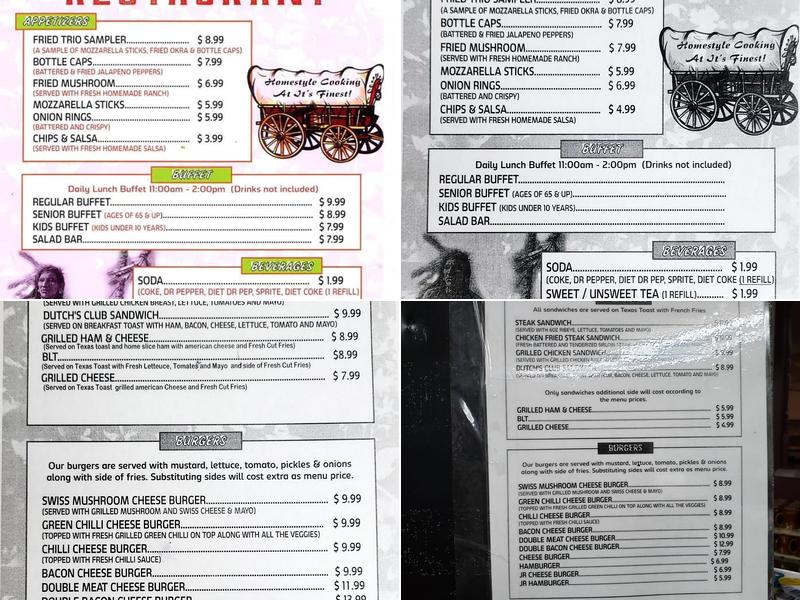Dutch's Restaurant Menu