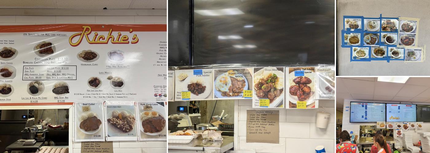 Richie's Drive Inn Menu