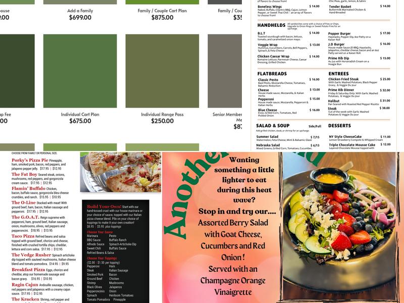 Another Round Menu