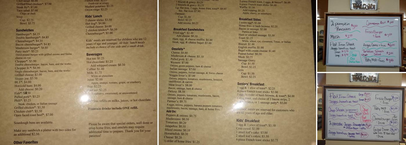 RustySpoon Menu