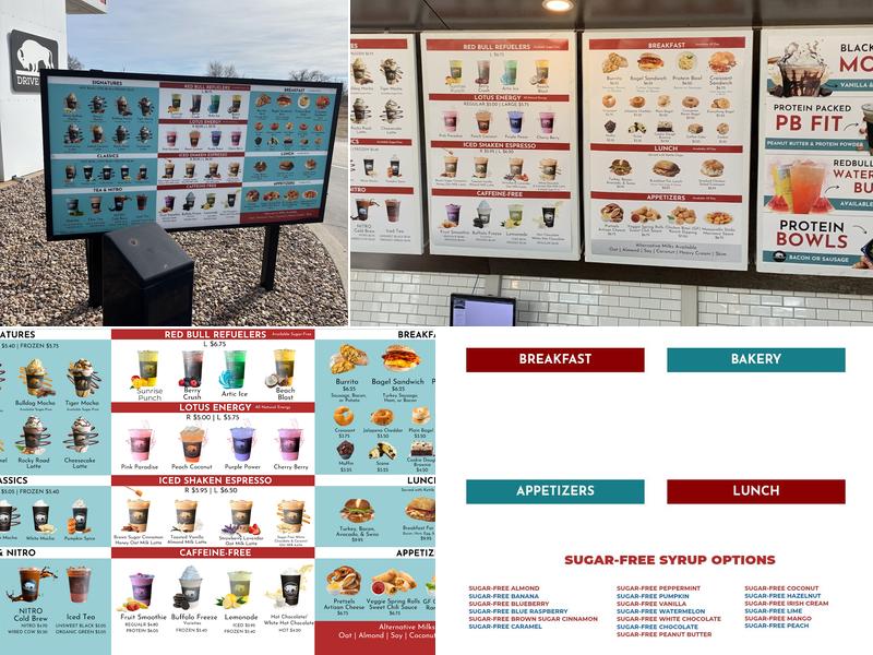 White Buffalo Coffee Bar Menu