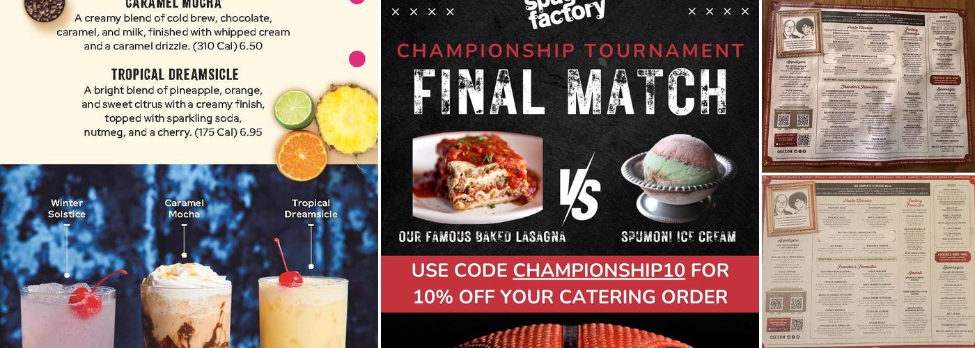 The Old Spaghetti Factory Menu