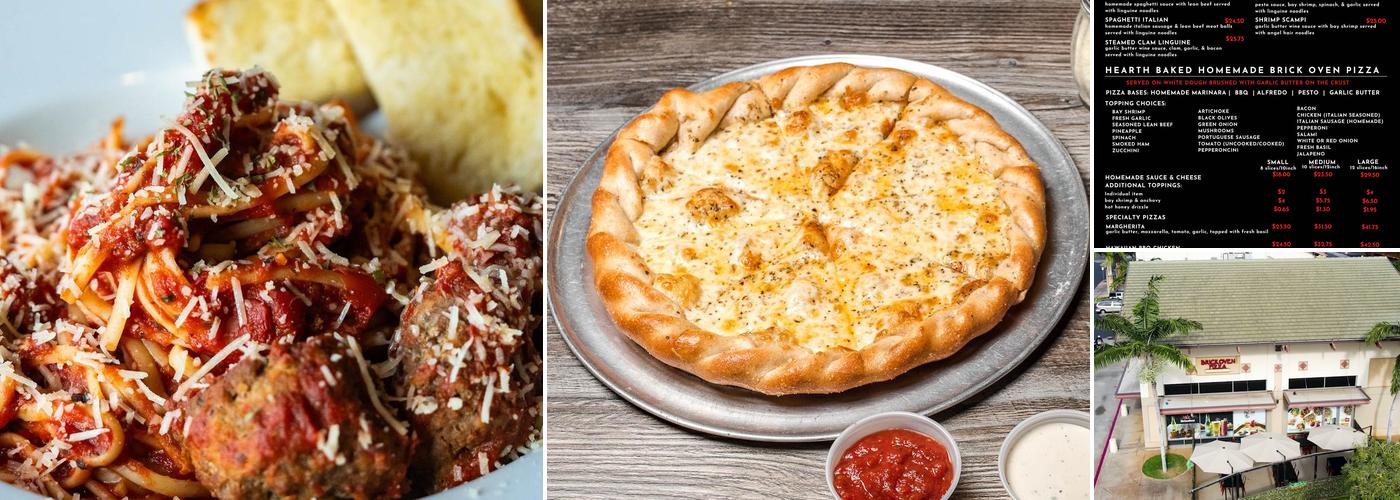 Brick Oven Pizza Menu