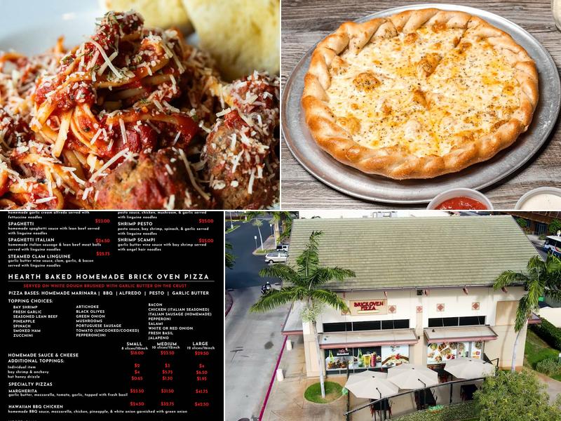 Brick Oven Pizza Menu