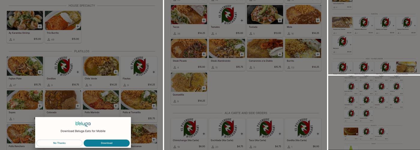 El Palenque Menu
