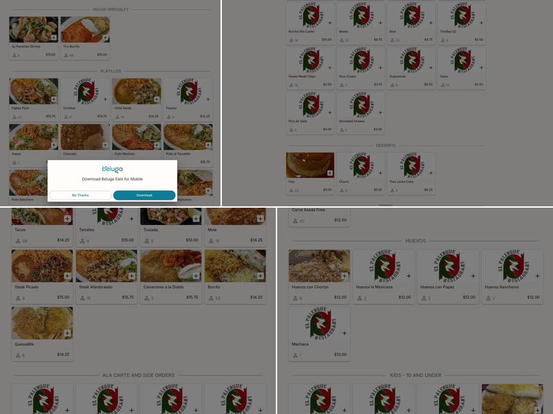 El Palenque Menu
