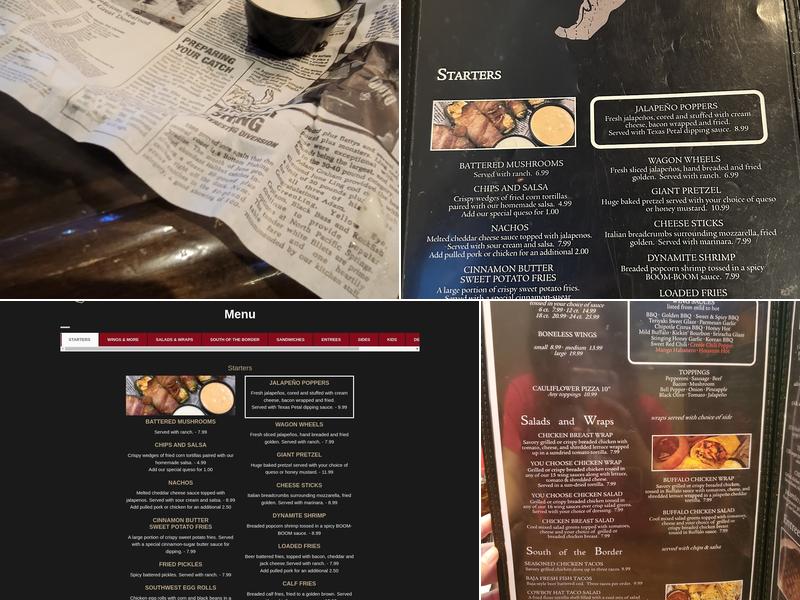 Longshots Grill Menu