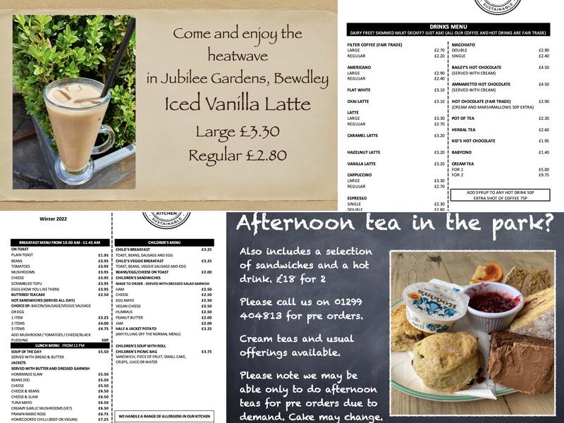 The Garden Kitchen Menu