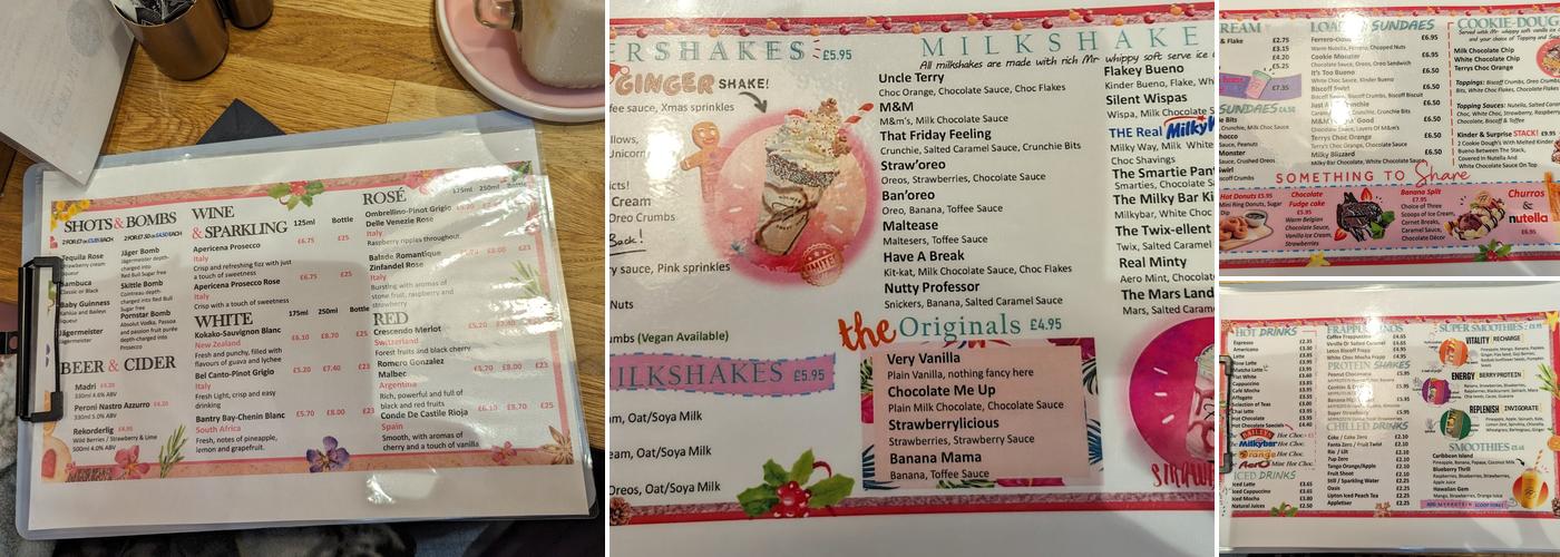 Holmes Sweet Home Menu