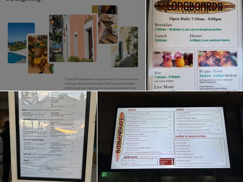 Longboards Menu