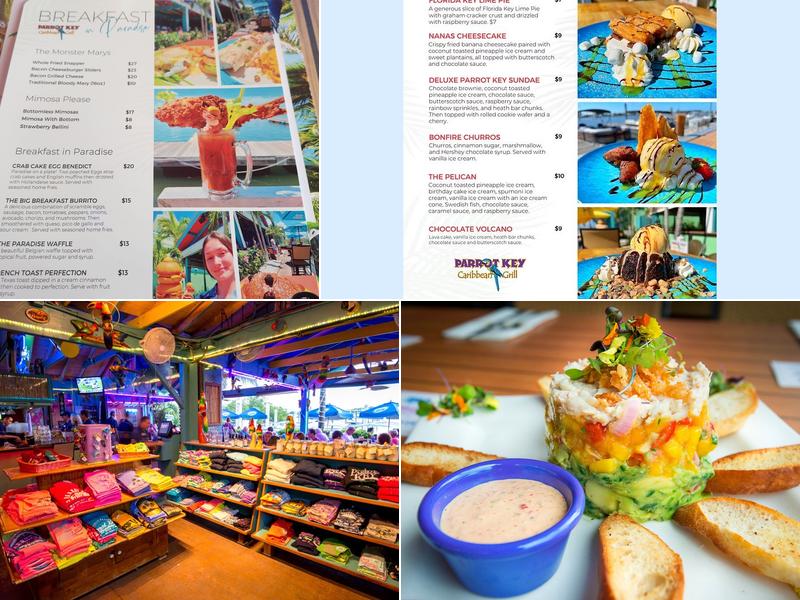 Parrot Key Caribbean Grill Menu