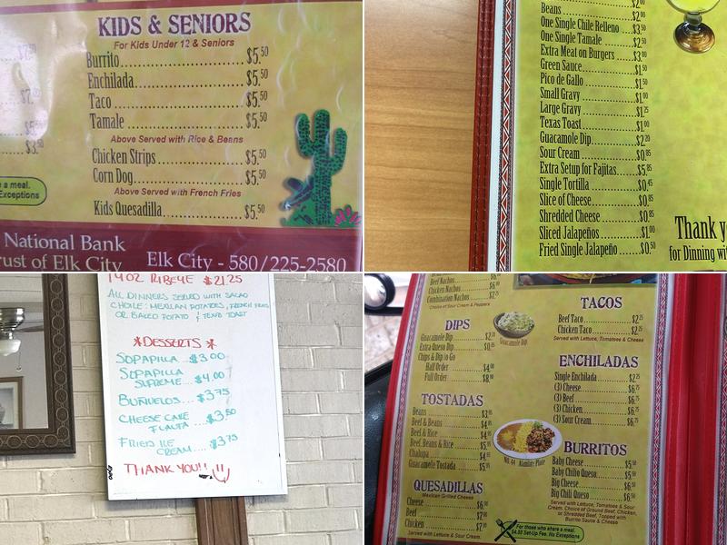 El Charro Menu