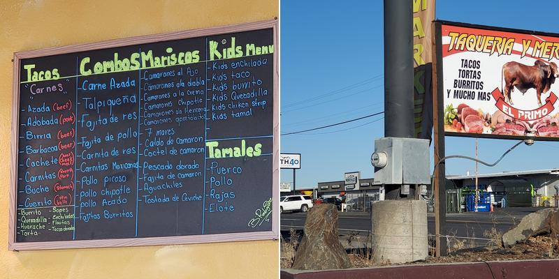 EL PRIMO Taqueria Carniceria Y Mercadito Menu