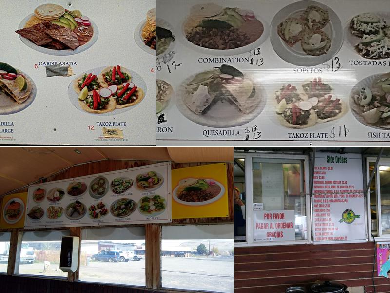 Taqueria Morelia Menu