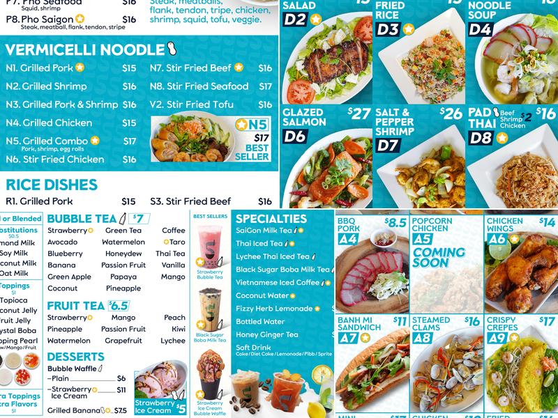 Pho Saigon Menu