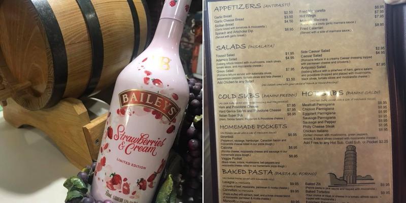 Adamo's Route 66 Italian Villa Menu