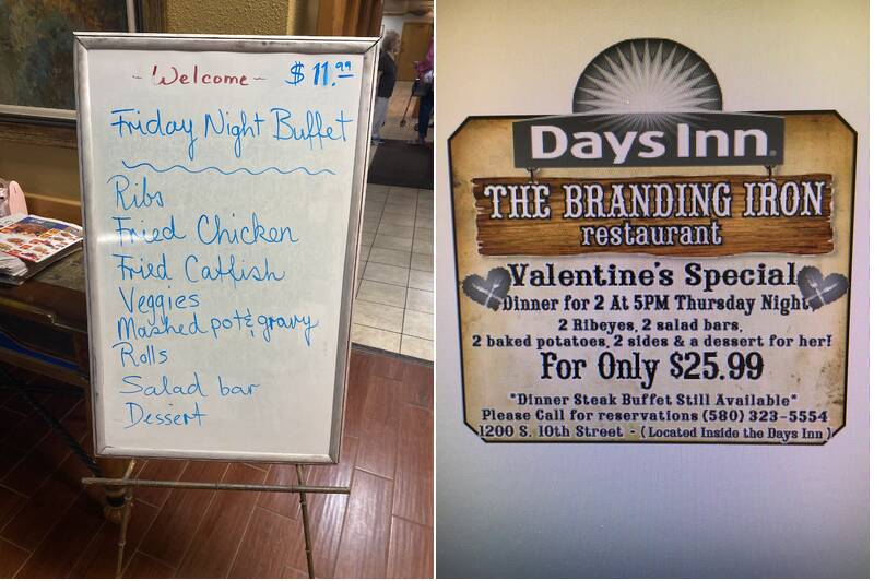 Branding Iron Restaurant Menu