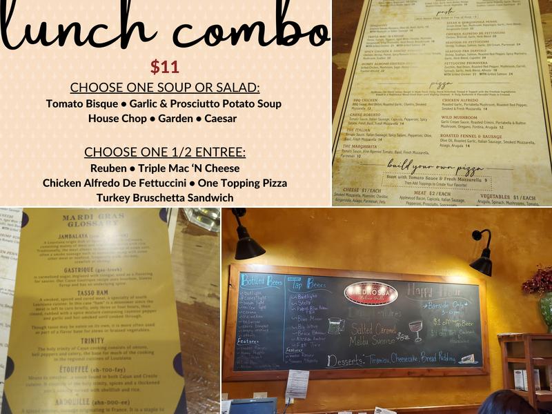 RedRossa Italian Grille Menu