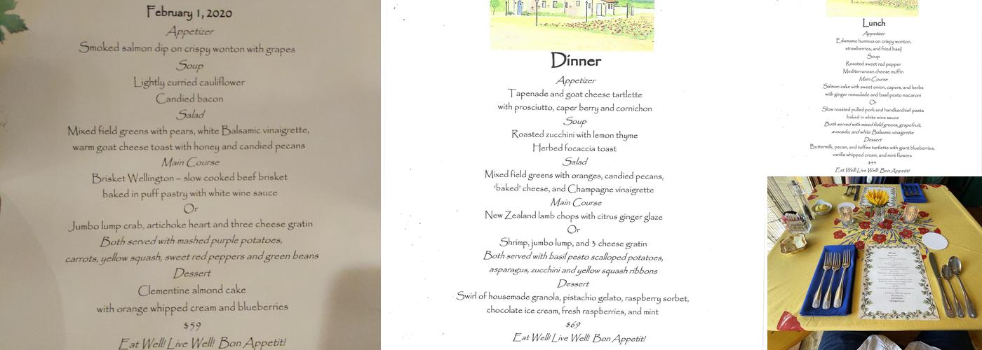 The Laurel Tree Menu