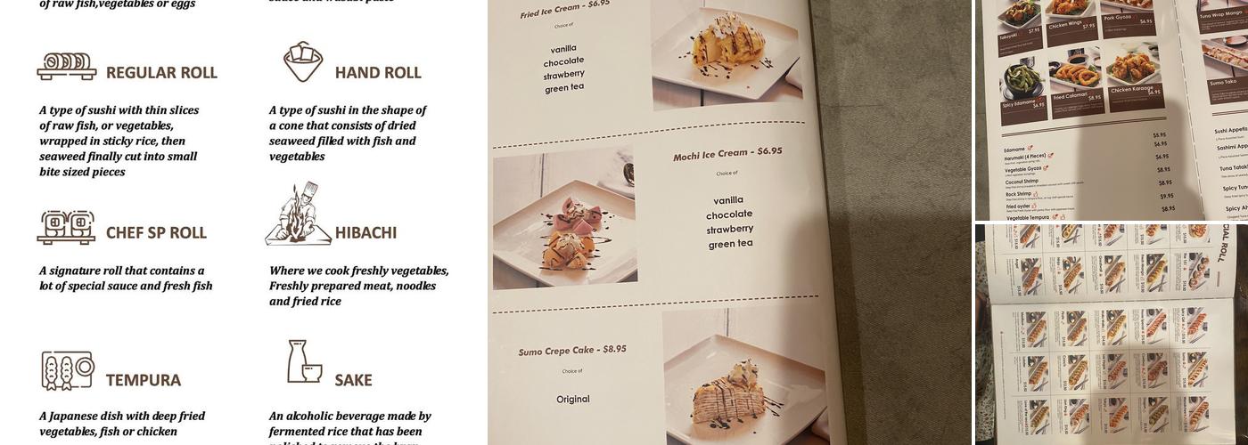 Sumo Hibachi & Sushi - Wenatchee Menu