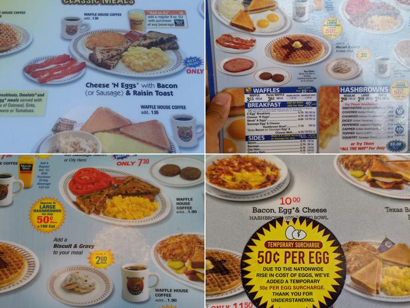 Waffle House Menu
