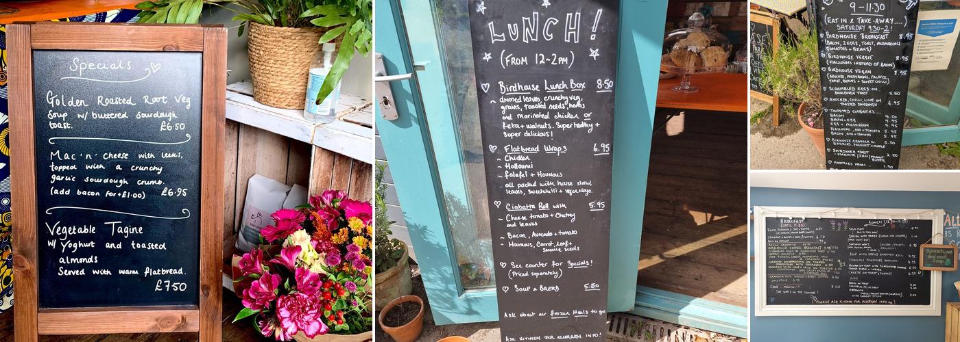 The Birdhouse Cafe Menu